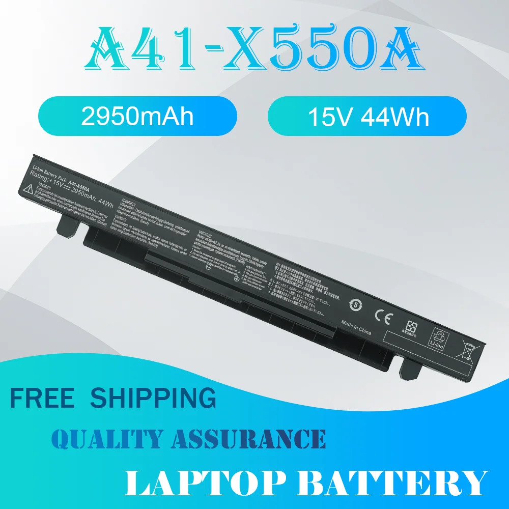 A41-X550A Laptop Battery For Asus A41 A450 A550 A550C F450 F550 F550V X450 X550 X550CC R510C X550L A450 Y481 P450 A41-X550