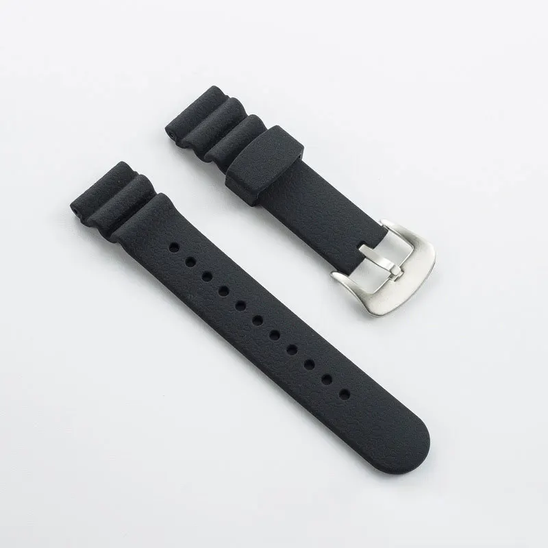 Silicone Tropic Strap Waterproof NH35 Watch Rubber Strap 22mm for Tuna Watch Watchband Men Replacement Wrist Watch Accessories