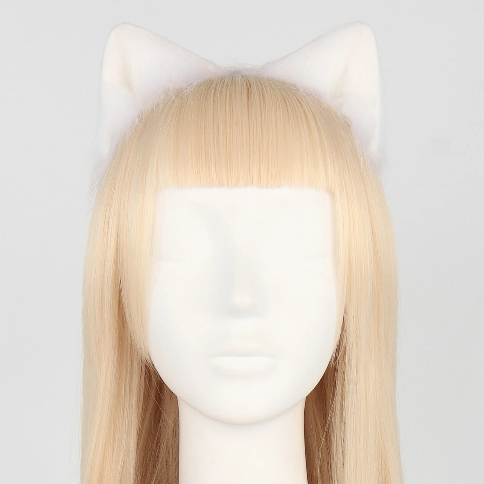 Faux Fur Lolita Headband para Mulheres e Homens, Cat Ears Costume Props, Halloween Cosplay, Acessórios Pet, Fox Ear Headwear, Moda Unisex, Bonito