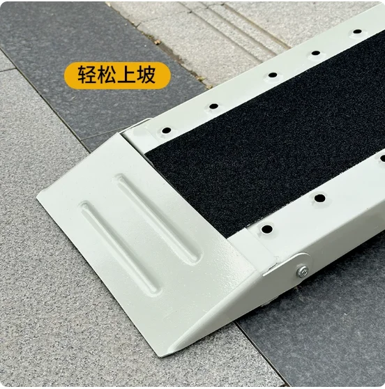 Accessible ramp loading and unloading items up stairs steps ramp board