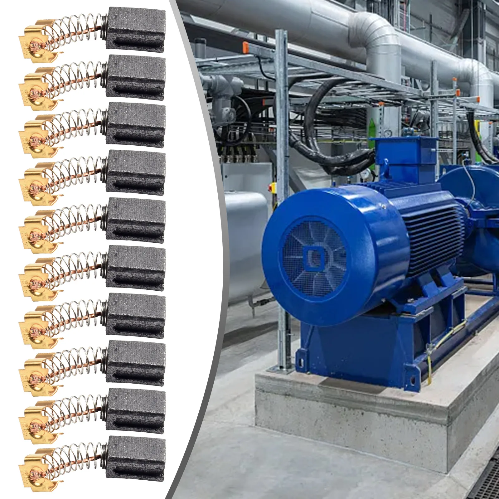 

Угольные щетки, набор из 10 шт., для электроинструментов, подходят для моделей CB406 CB407 и CB418, незаменимые для восстановления функций двигателя