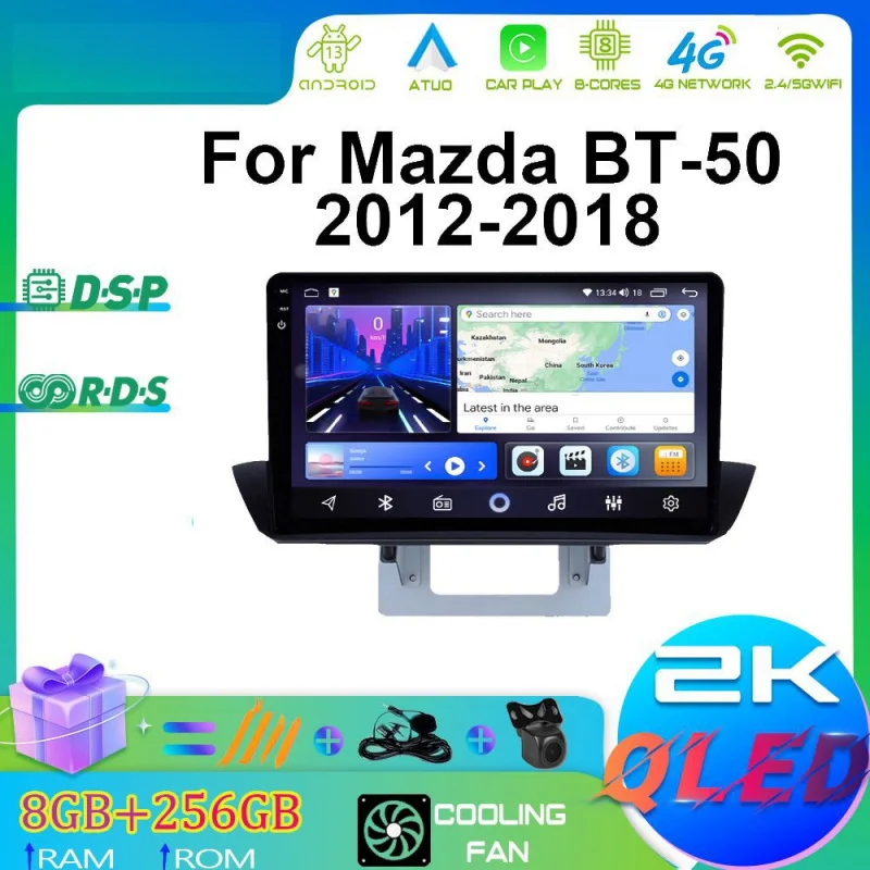 

For Mazda BT-50 12-18 Car Multimedia Player Android Car Player GPS WIFI Carplay 4G Car Radio Navigation Stereo Car Electronic