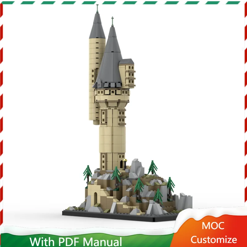 

855 шт. Средневековый Owlery Ретро Башня Архитектура с украшением интерьера Модель Строительный блок Дисплей Игрушка для детей Сборка Подарок