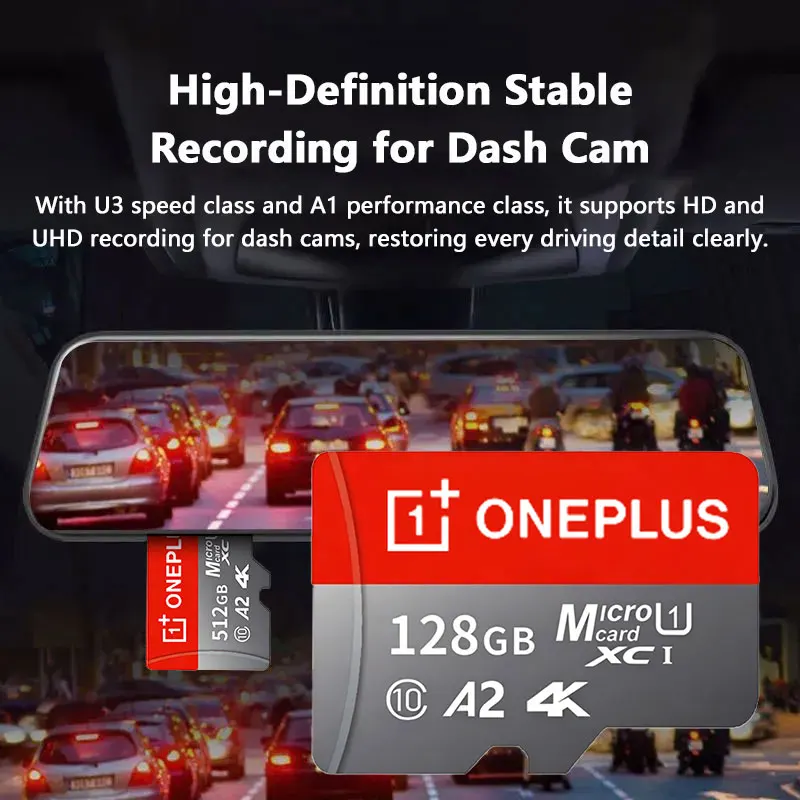 OnePlus 1TB High Speed Memory Card TF Flash Card SD Card 1TB 512GB 256GB 128GB U3 V60 4K Full HD For GoPro Action Camera