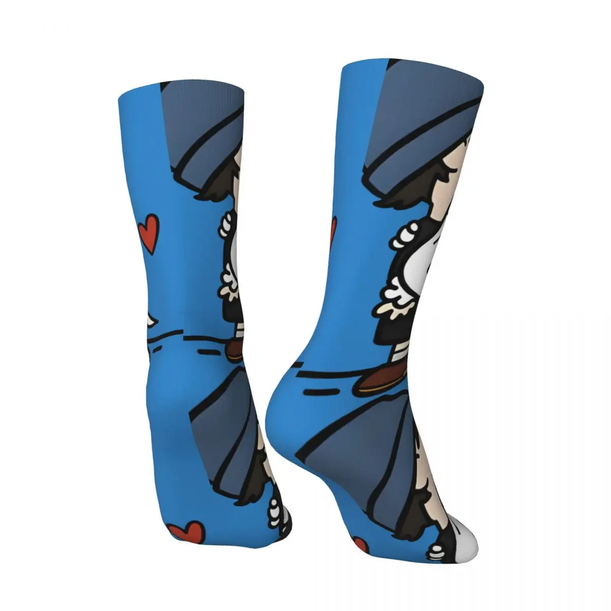 Retro Elliott Smith And Snoopy Hug Men\'s compression Socks Unisex Peanuts Snoopy Harajuku Pattern Printed Novelty Crew Sock