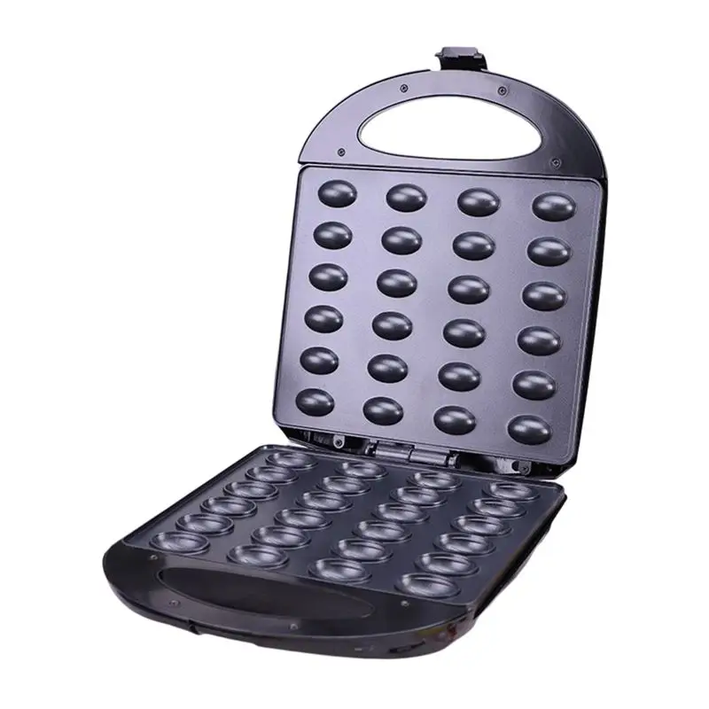 

ABHZ-24 Hole Nonstick Grilled Rack Nuts Shaped Biscuit Grilled Baked Baked Rack Double Sided Heating Grill US Plug