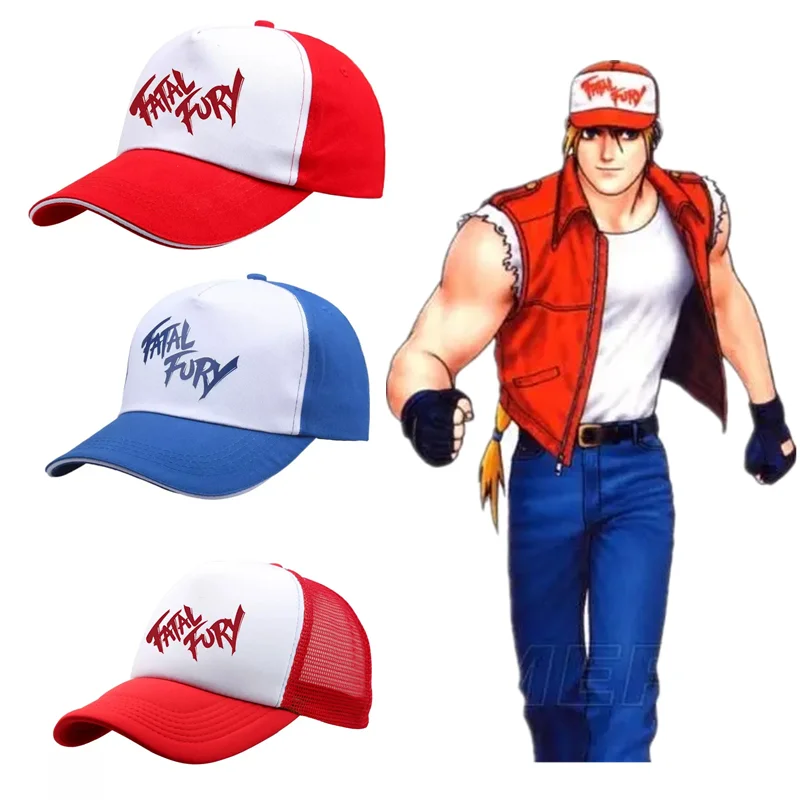 Street Game King of Fighters Baseball Cap KOF Fatal Fury Terry Bogard Cosplay Printed Adjustable Hat Unisex Sports Caps Gift