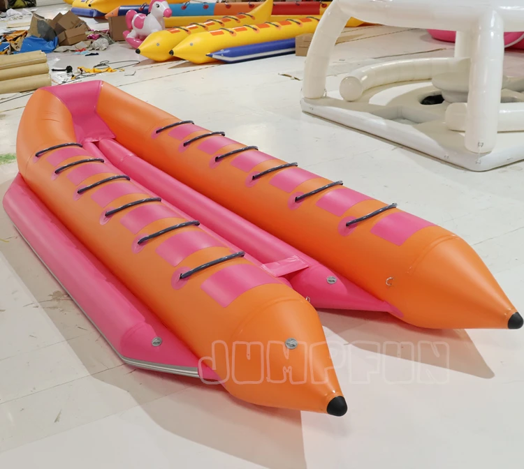 

No Inventory, Customization RequiredDouble Banana Boat Color Customized Inflatable Water Sports Boat