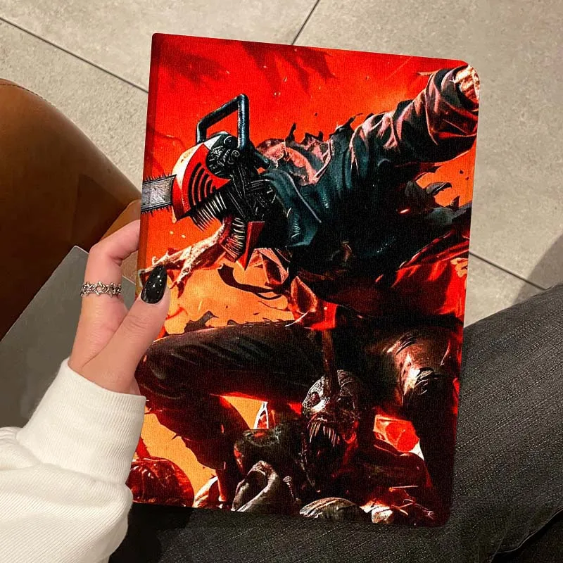 أنيمي C-منشار رجل بارد لسامسونج غالاكسي تبويب S11 S10 S9 S8 S7 S6 A11 A9 A8 A7 10.5 10.4 لايت FE زائد بوصة اللوحي