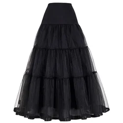 39 Inches Long Plus Size Wedding Petticoat Slips Vintage Wedding Bridal Crinoline for Wedding Dresses Underskirt Rockabilly Tutu