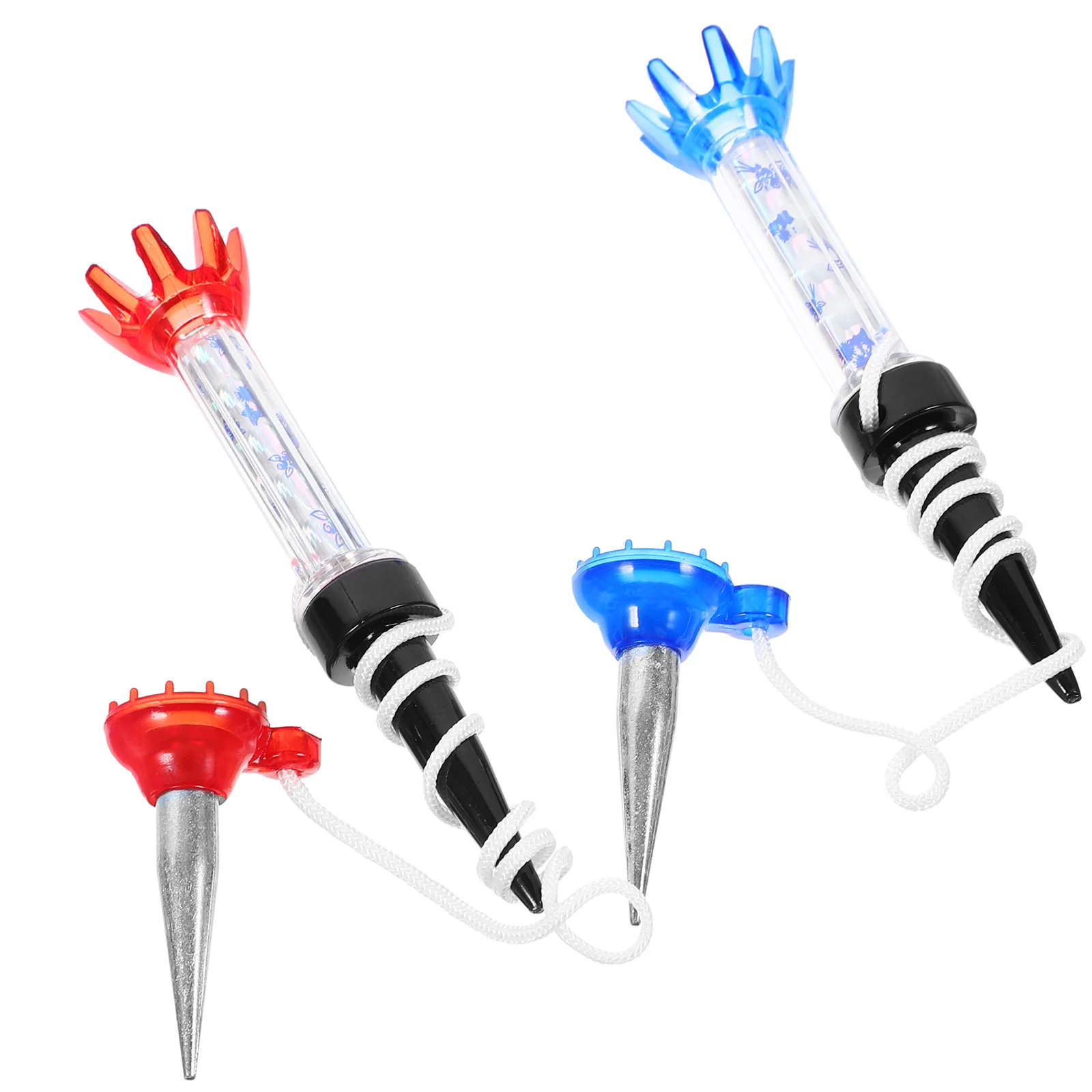 2 قطعة تي شيرتات الجولف قابلة لإعادة الاستخدام مقاومة للاهتراء تصميم مرن لدقة التأرجح المستقيمة قاعدة دعم حامل كرة الجولف