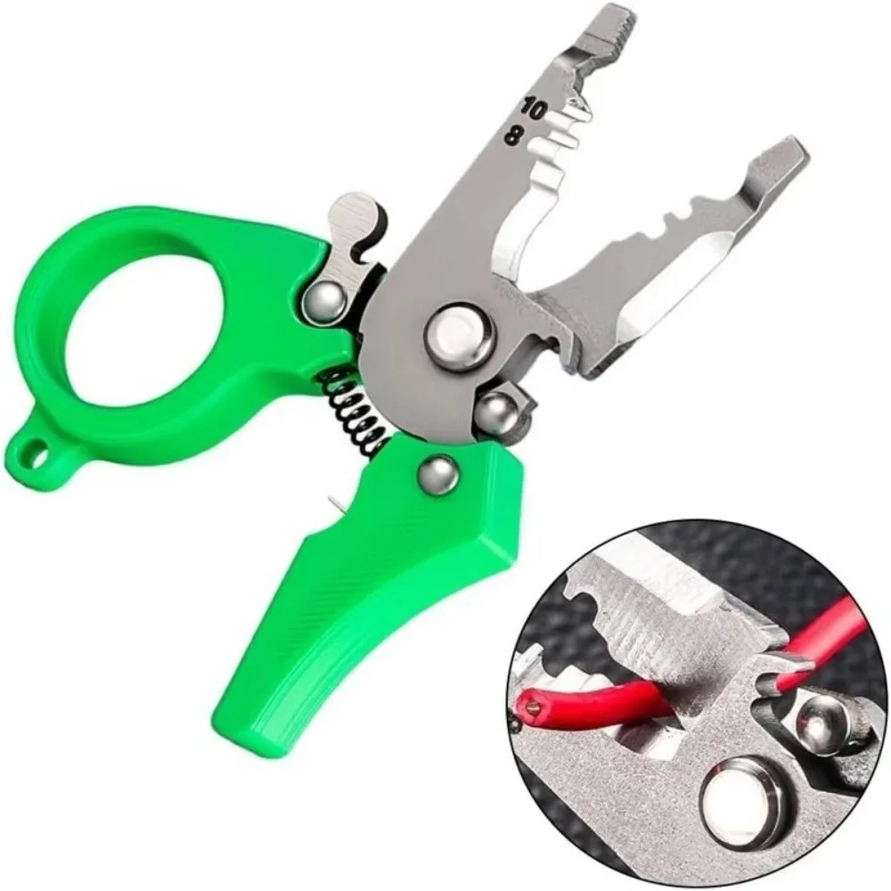 Mini Wire Strippers Pliers Multi-Function Pocket-Sized Splitting Wire Stripper High Elasticity Professional