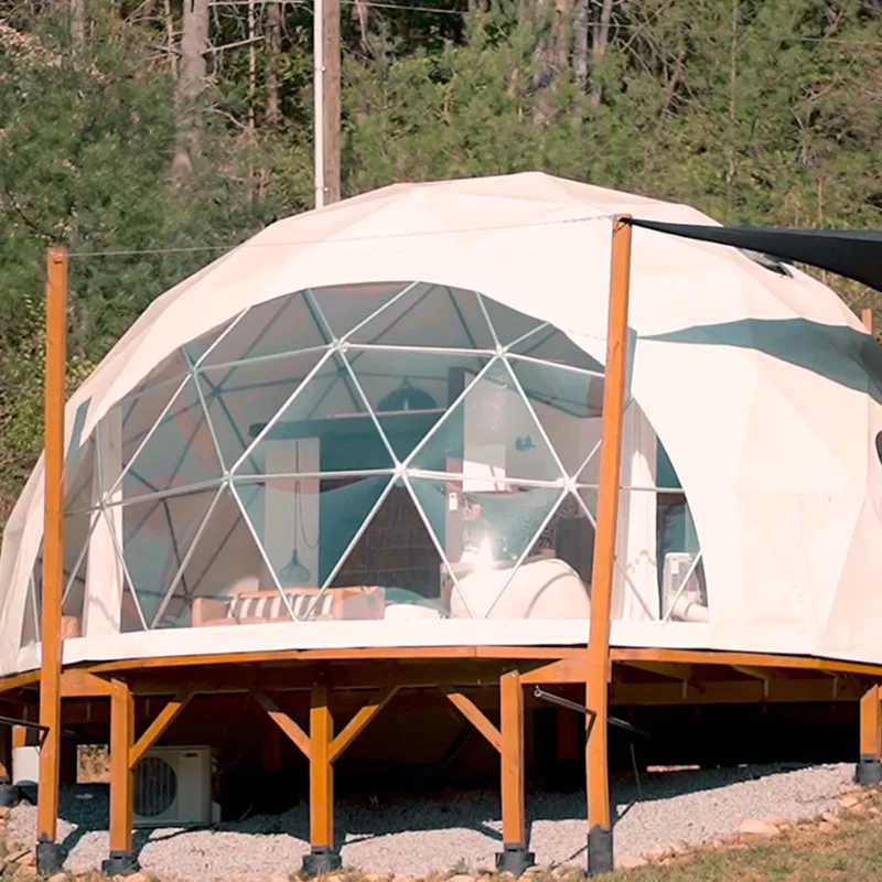 

Luxury rooftop PVC prefabricated transparent dome hotel luxury tent house desert