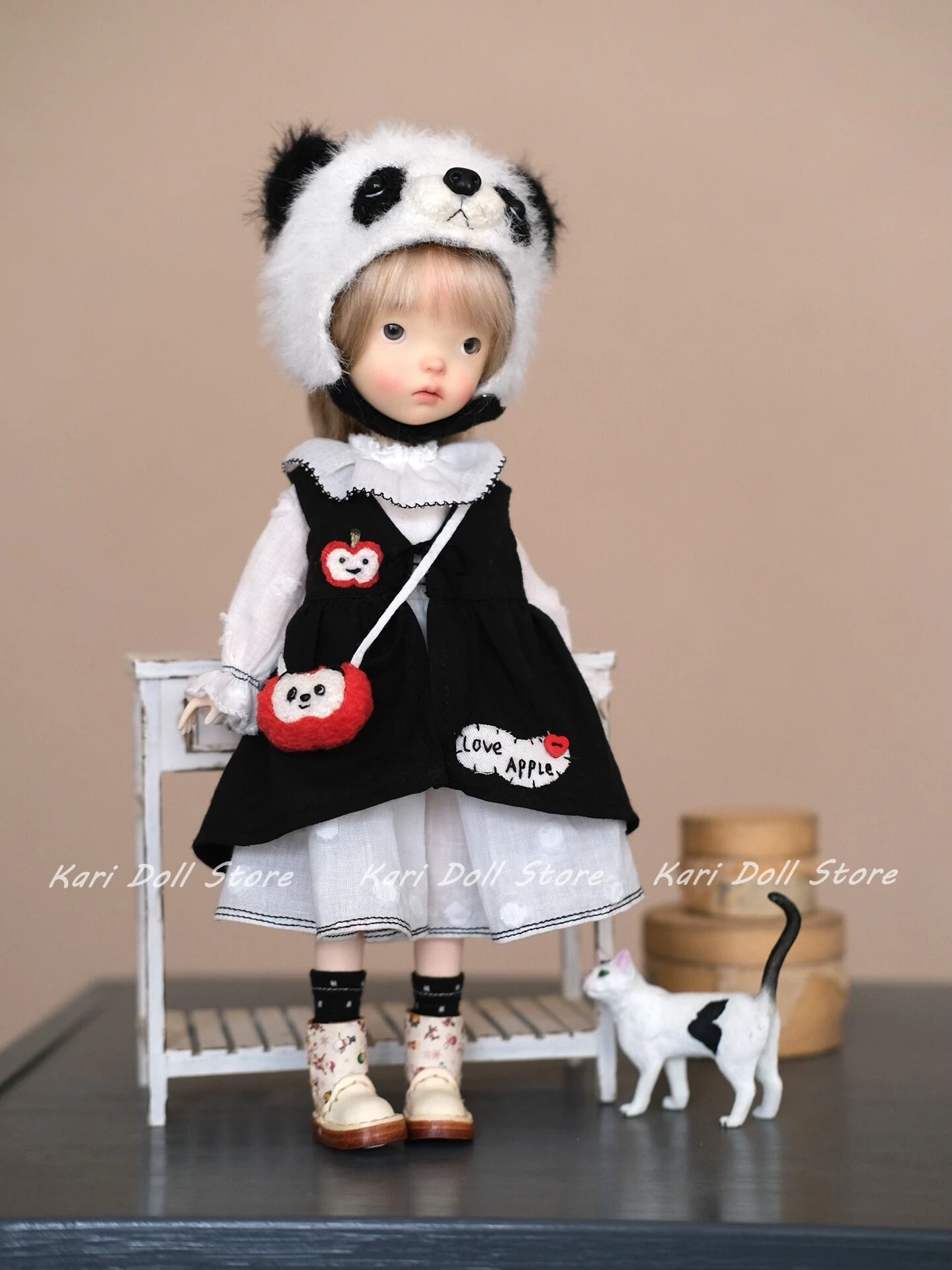 Kari Store Handmade Dress Clothes for ob24 ob22 Landoudou Landazz Zsiga 1l8 accessories Doll 8 points action figure panda
