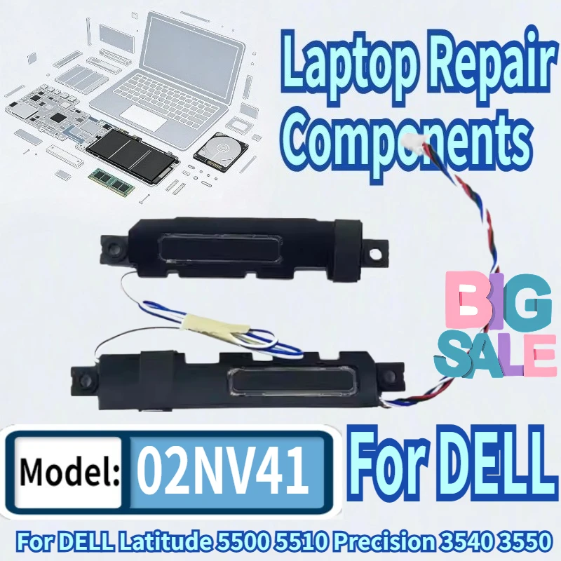 

90% New For DELL Latitude 5500 5510 Precision 3540 3550 Laptop Built-in Speaker 02NV41 2NV41 PK23000YK00