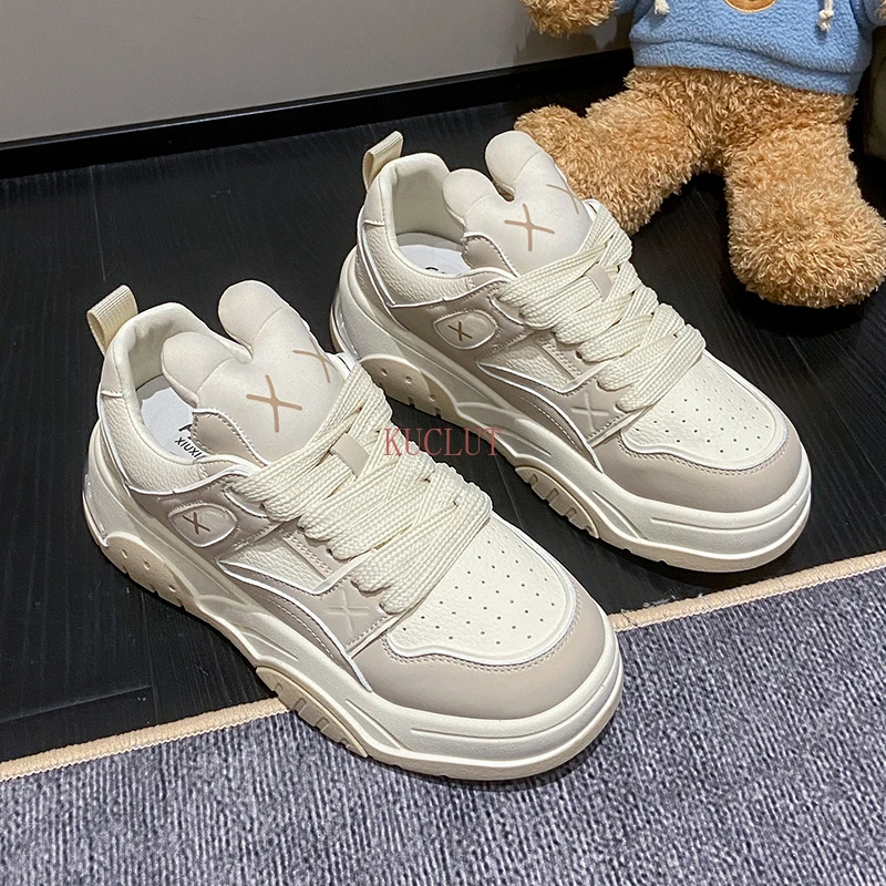 New Shoes Woman Sneakers Platform Feminino Tennis Sports Girls Fashion Trends 2023 Comfortable Female Sneakers Board Shoes