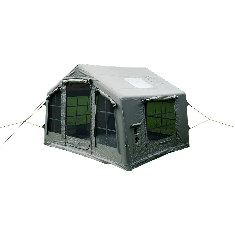 Outdoor inflatable tent 5-8 people camping Thickened windproof portable camping quick-opening tent manufacturer customization