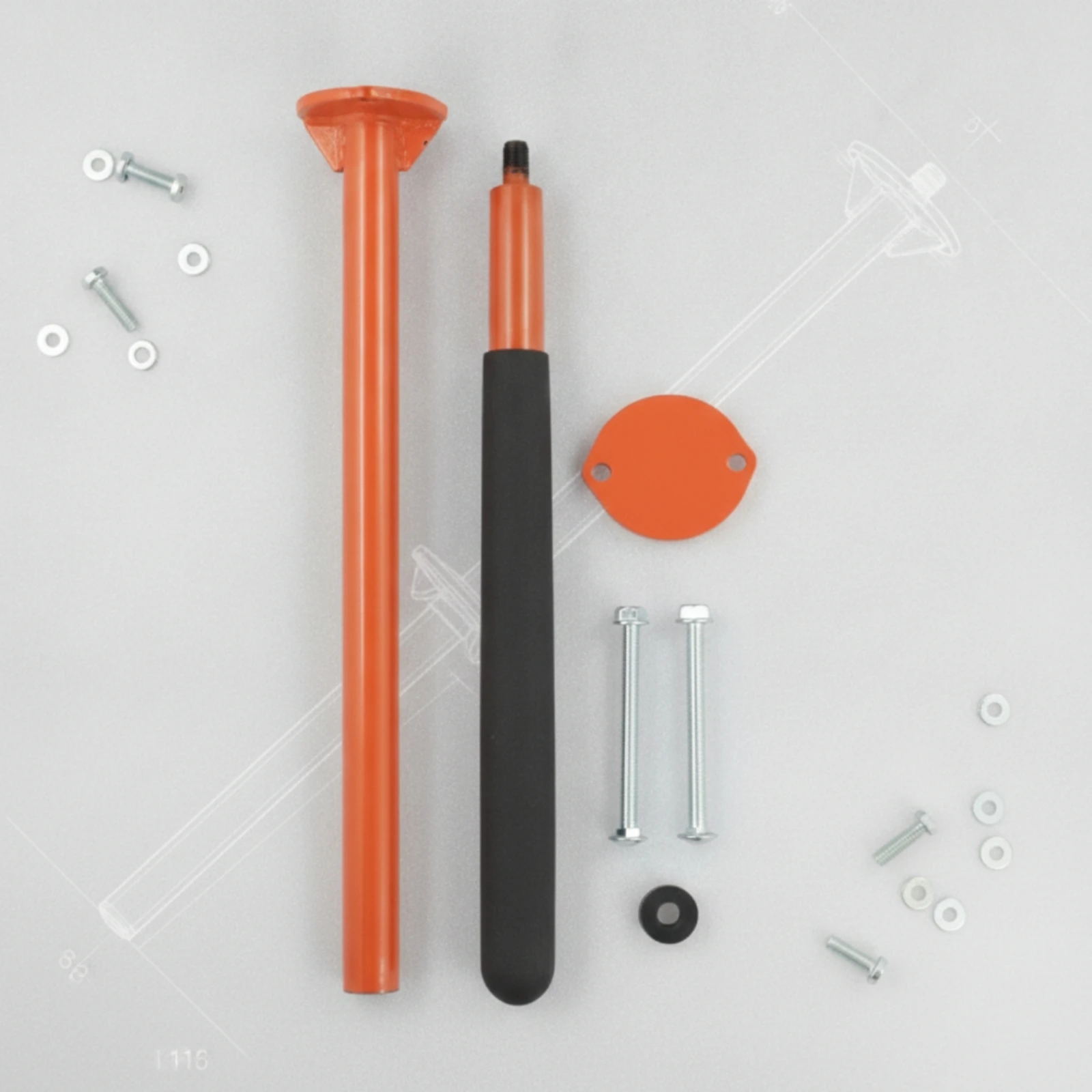 Zero Turn Mower Assist Handle Easy to Install Mower Assist Handle Kit Grab Bar Cushioned Grab Assistant Bar Ergonomic view 3
