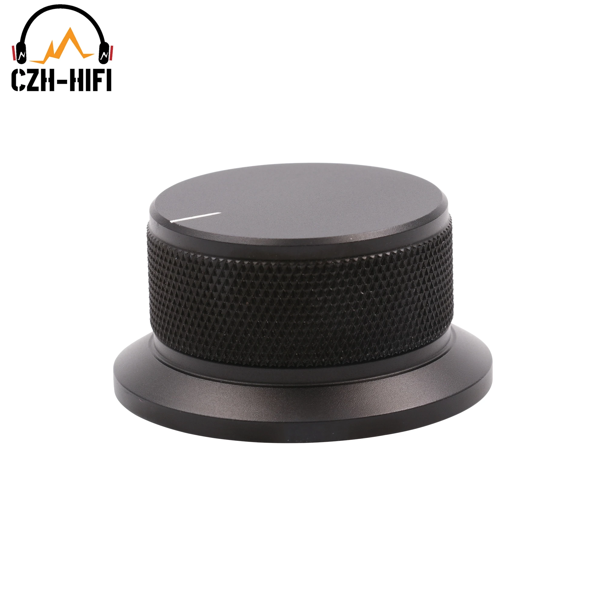 1pc 50x25mm Audio Volume Control Knob CNC Machined Solid Aluminum Knob for CD Player Amplifier Radio Turntable Speaker Guitar