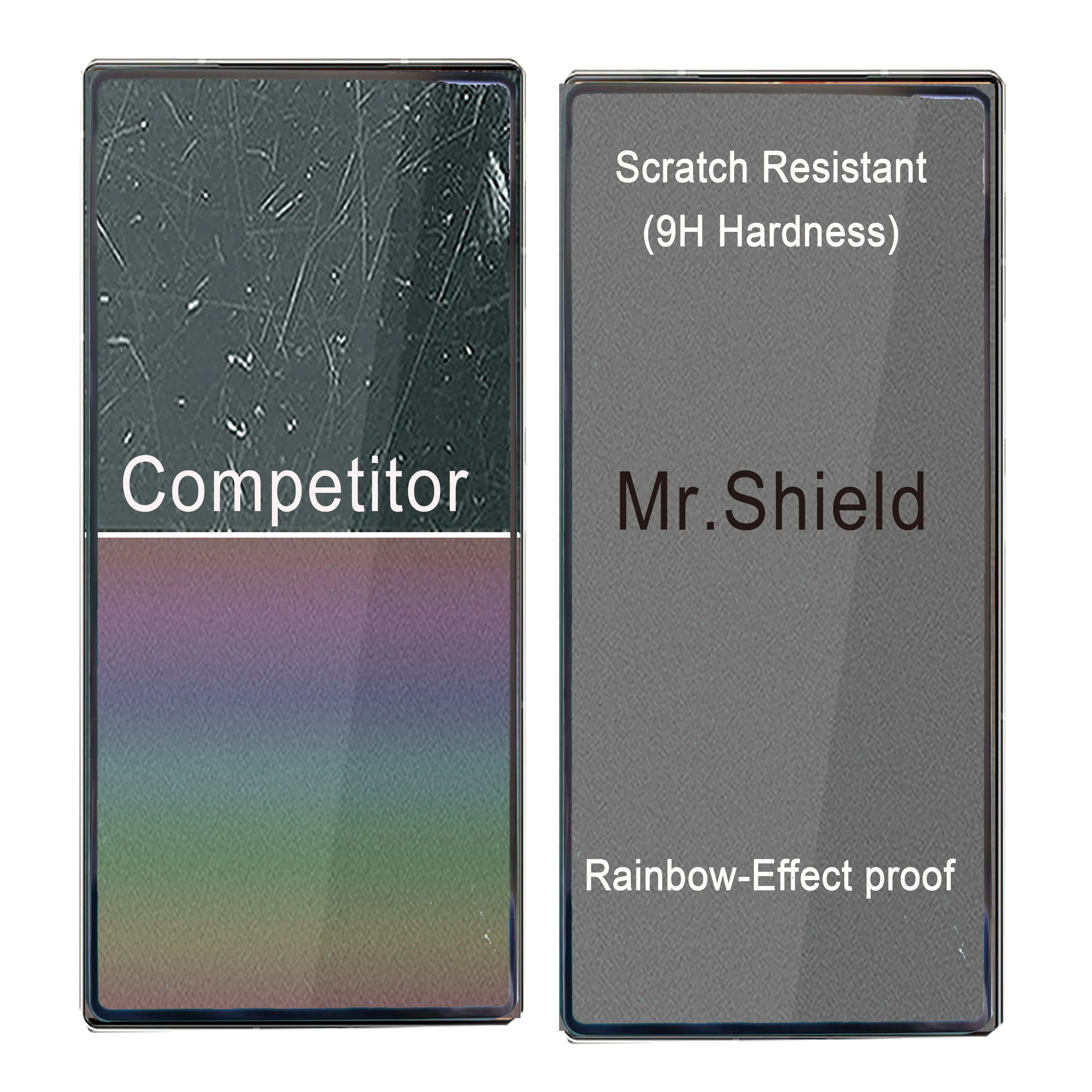 Mr.Shield [3-Pack] Screen Protector For ZTE Nubia Z50 Ultra [Full Cover] [Tempered Glass] [Japan Glass with 9H Hardness]