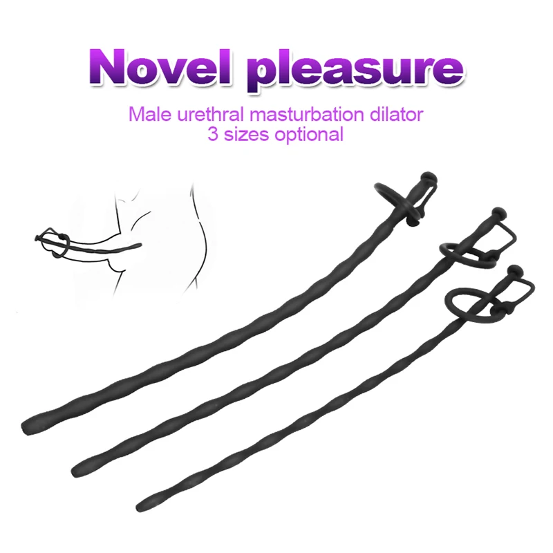 3 Style Silicone Hollow In Penis Urethral Plug Sounding Catheter Dilator Horse Eye Irritation Penis Stimulation Sex Toys For Men