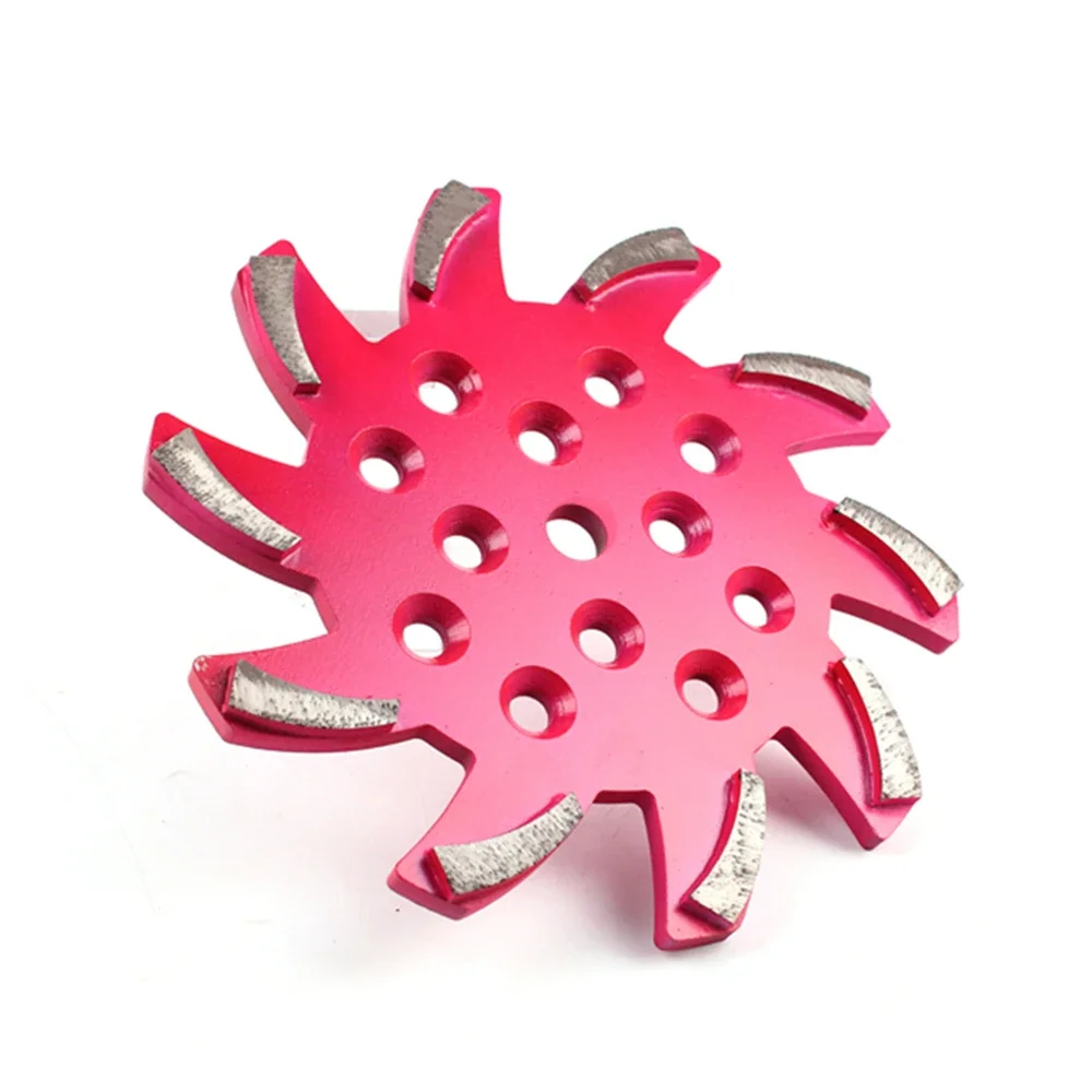 Segmenti curvi Mola diamantata da 10 pollici per smerigliatrice per pavimenti in cemento, disco per lucidatura D250mm, 3 pezzi