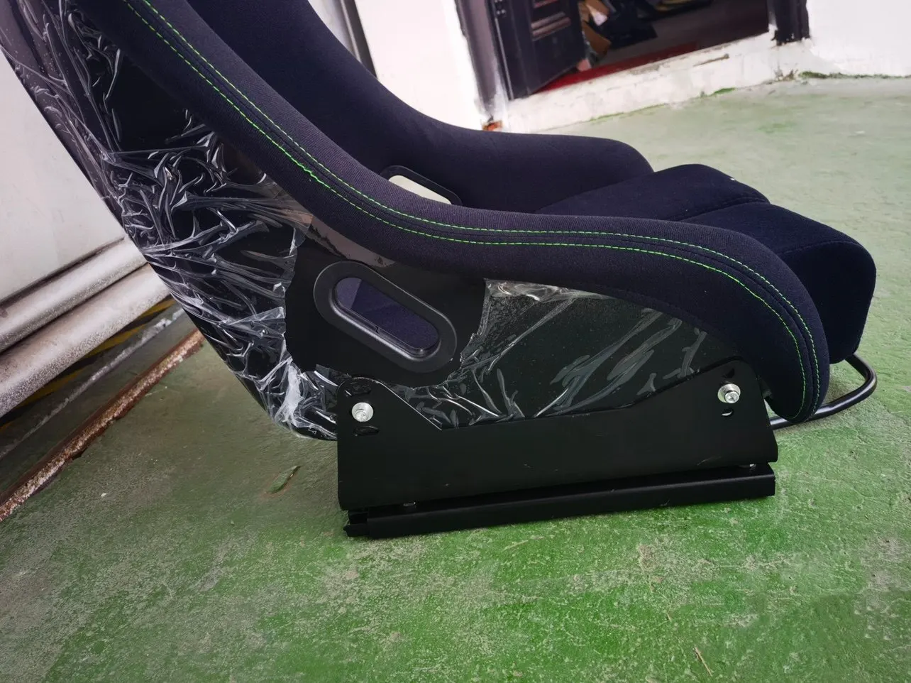 DOS Custom Logo Universal Simulator Fabric Fiberglass Racing Seat Bucket Seats For Car