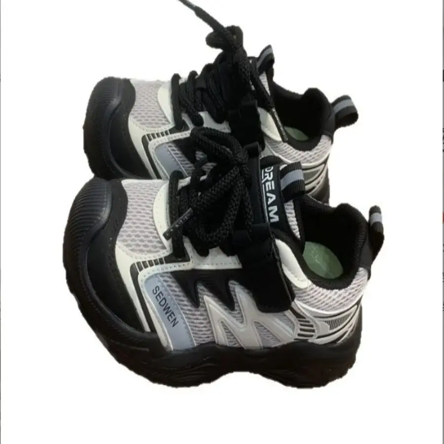 

Детские кроссовки для мальчиков и девочек, нескользящая повседневная студенческая обувь на мягкой подошве для бега, школьная спортивная обувь для маленьких детей, теплая хлопковая обувь