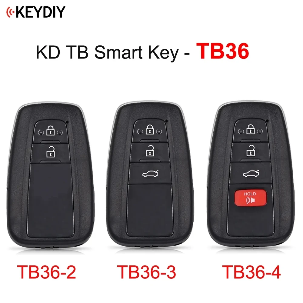 

KEYDIY 8A Universal KD Remote Smart Car Key TB36-2 TB36-3 TB36-4 Button 2/3/4 Auto Assecories for Toyota Corolla RAV4 for Lexus