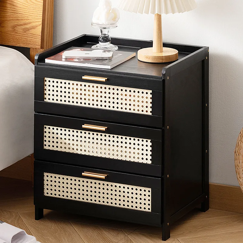 Bedside table Modern simple small shelf Rental room with simple bedside table Bedroom Internet celebrity creative small table