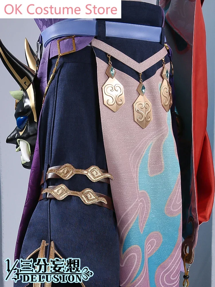 Anime! Genshin Impact Xiao Game Suit Handsome Cool Uniform Cosplay Costume Halloween Carnival Party Outfit For Men