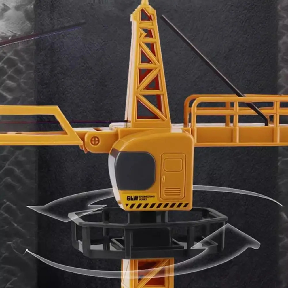 Lifting Tower Tower Crane Model Loader Tractor Excavator Engineering Vehicle Toy Diecast Simulation Car Construction Model