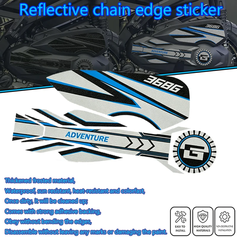 

Для Zontes 368G 368 G: Персонализированные защитные наклейки, аксессуары для мотоциклов, светоотражающие накладки на цепь, декоративные наклейки 2024 2025