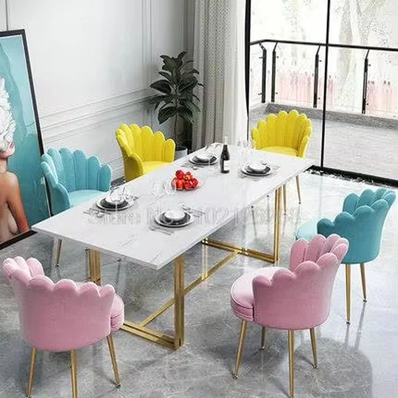 

Anchor Makeup Chair Girls Cute Bedroom Stool Nordic Net Red Dressing Chair Home Back Dining Chair