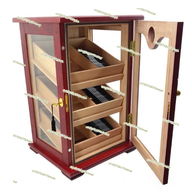 

For Premium Cigar Cabinet Cedar Wood Cigar Cabinet Three Tiers