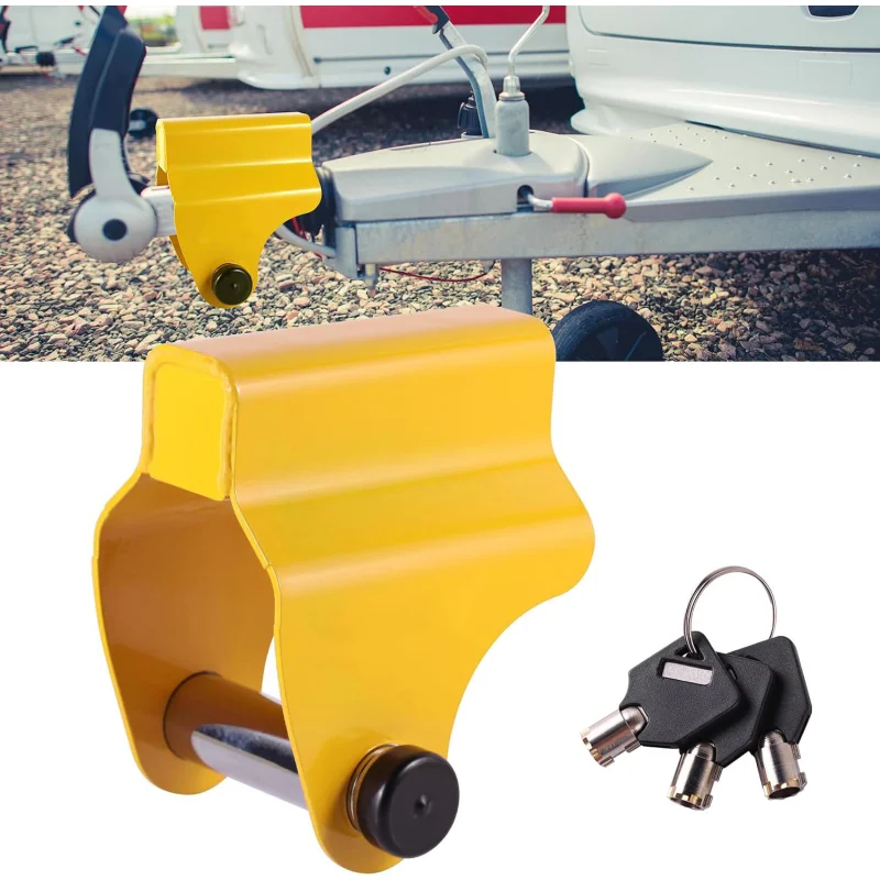 1Set Alloysteel Caravan Drawbar Lock Anti‑Theft Trailer Hitch Snap‑On Security Lock for ALKO AK130 AK160 AKS1300 AKS2004 AKS3004