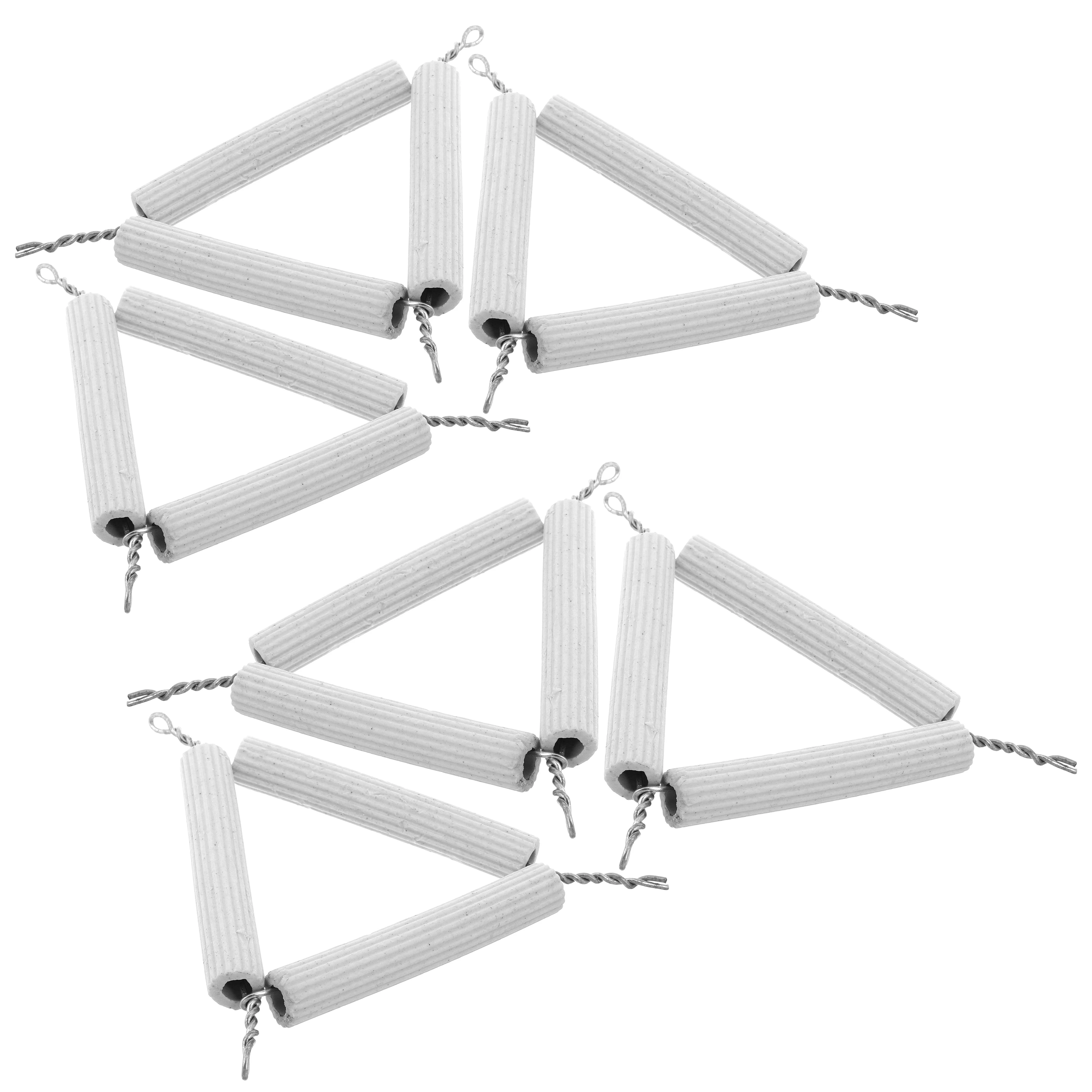 

6pcs Crucible Clay Triangle High Temp Lab Chemistry Equipment Laboratory Stand Triangular Ceramic Rack Lab Supplies