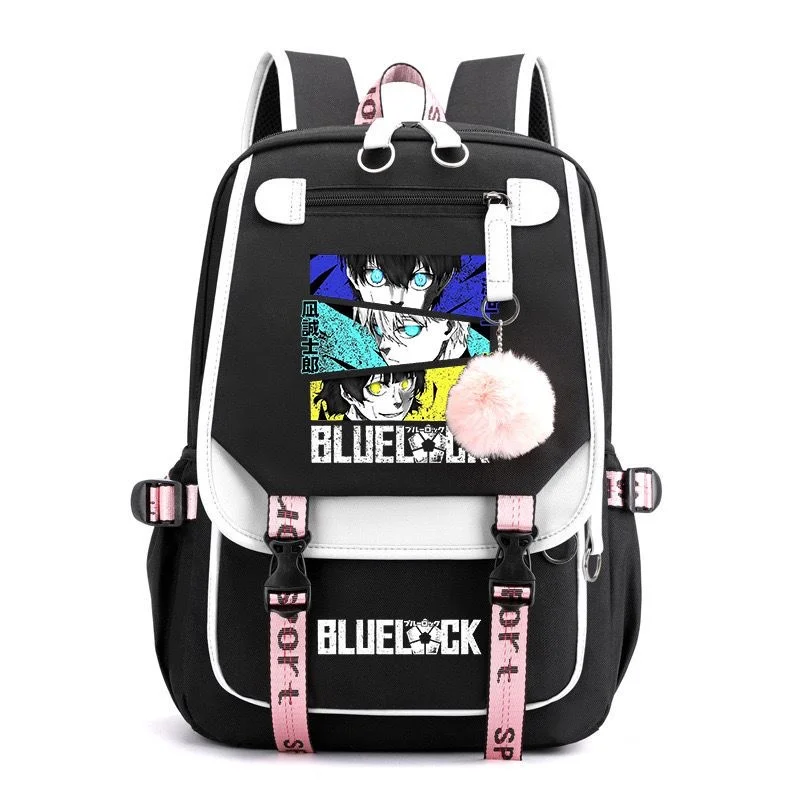 Anime Blue Lock Cartoon Print Backpack Teenarges Schoolbag Mochila Children Laptop Bag Men Women Fashion Travel Outdoor Bags