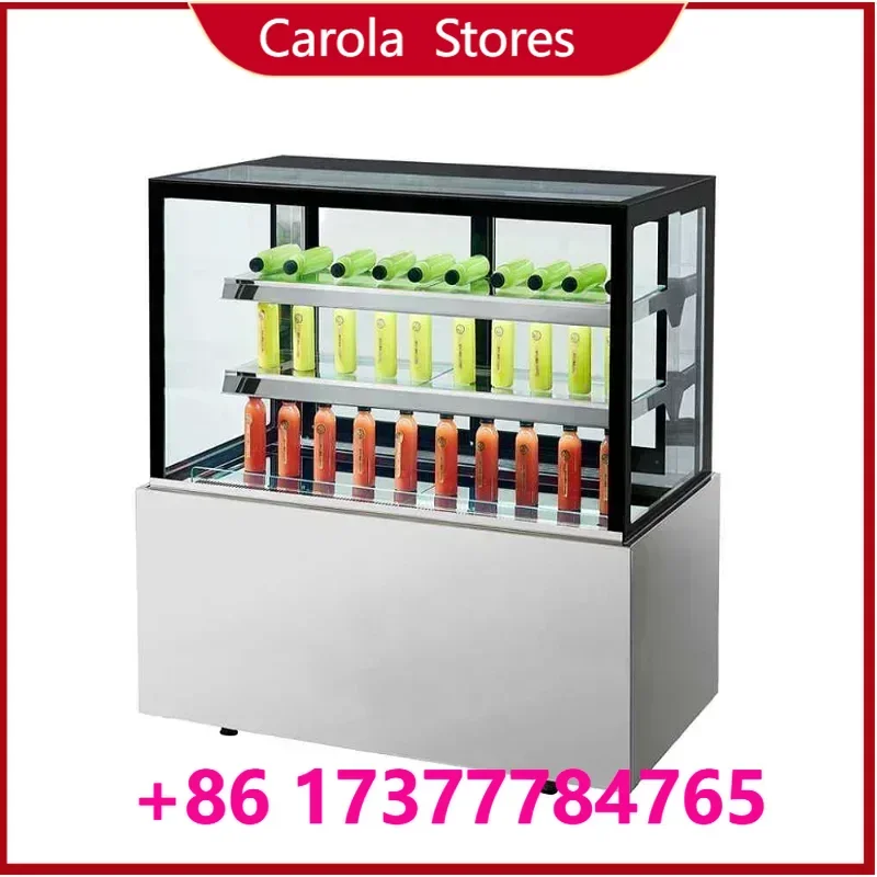 Bakery Equipment Vertical Square Cake Refrigerator Commercial Deli Cooler Dessert Display Showcase Cabinet