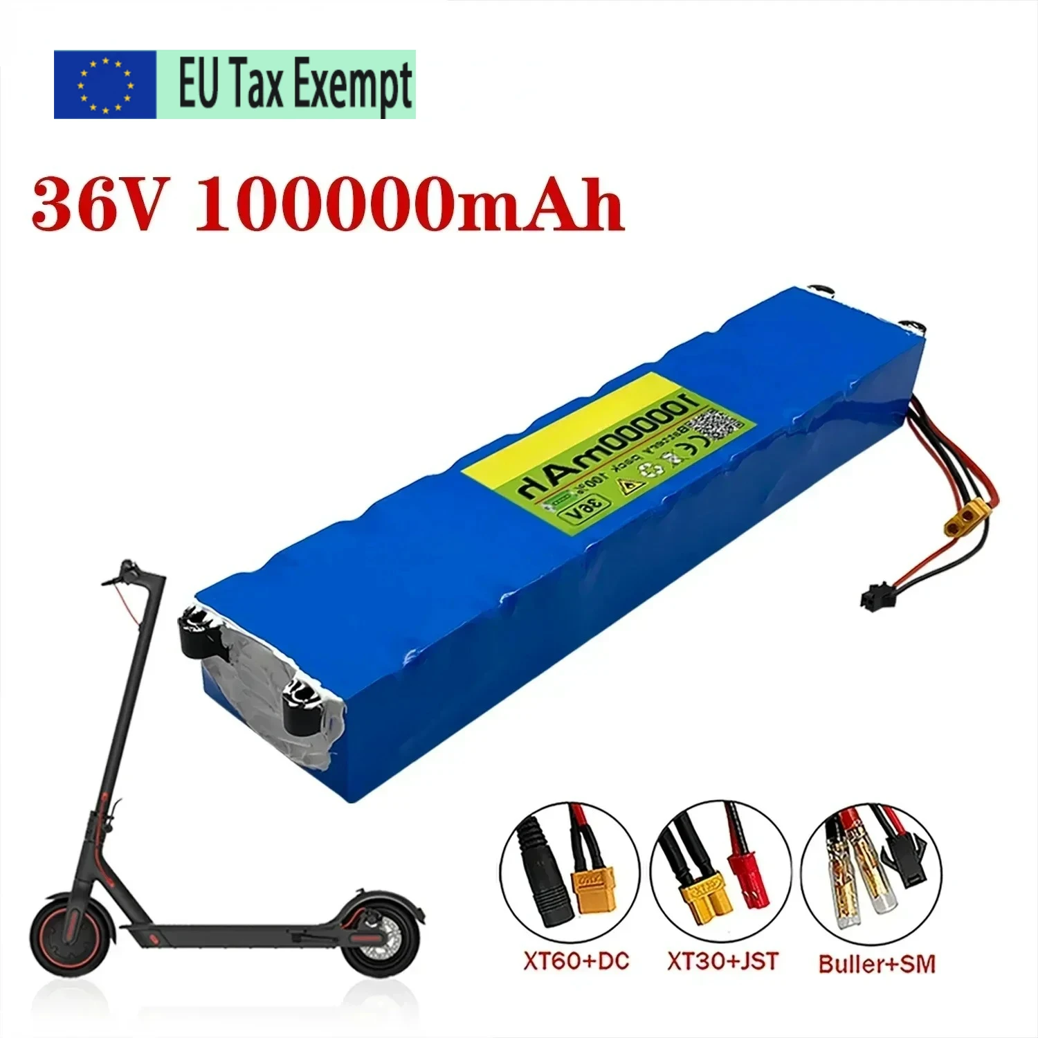Neuer 10S3P 36V 100000mAh 36V Elektroroller-Akkupack 18650 Lithium M365 Elektroroller 36V Akku