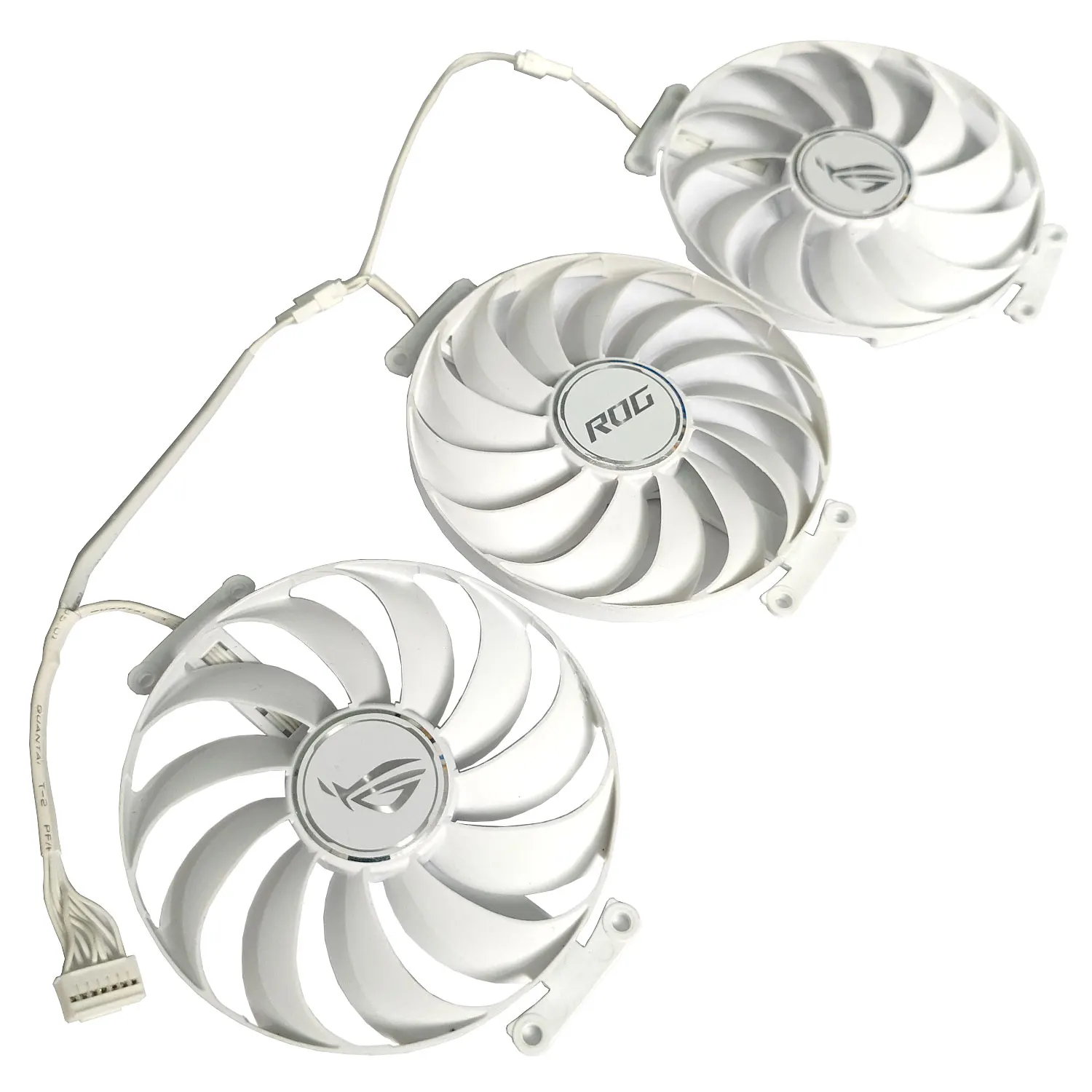 NEW 95MM 7PIN CF1010U12S RTX3070 GPU Fan，For ASUS ROG Strix RTX3090 3080TI 3080 3070TI 3070 White Graphics card cooling fan