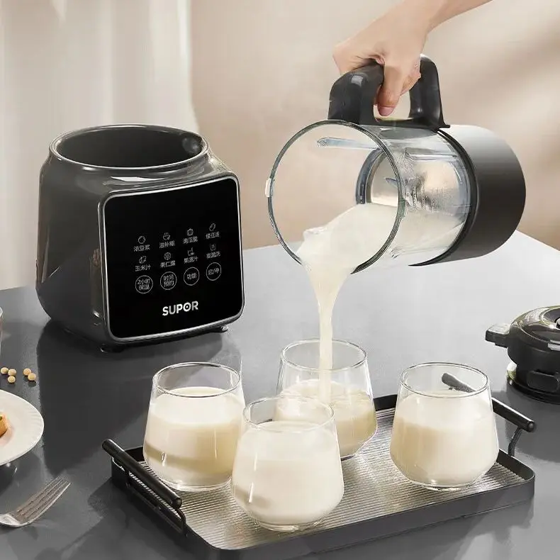 SUPOR 1.2L Small Multifunctional Home Blender with Timer, Quiet Operation, No Filtering, Suitable for 3-4 People, Soy Milk Maker