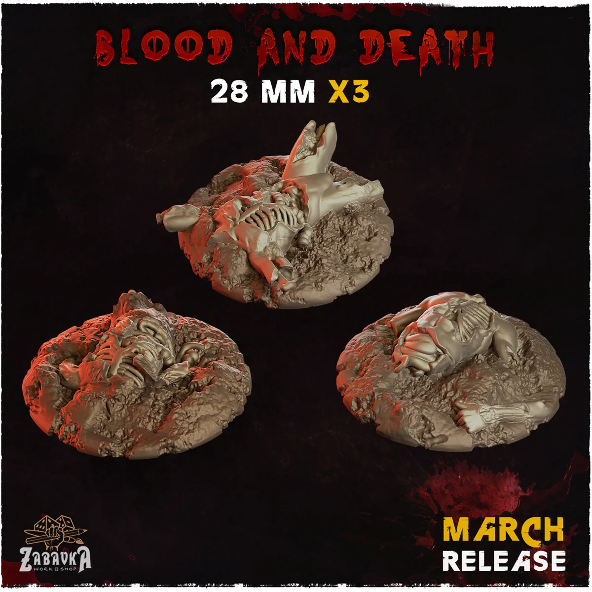 Миниатюрная платформа Landform Bloody Death Hell Base, патч, настольная игра DND, шахматы, универсальная модель платформы «сделай сам»