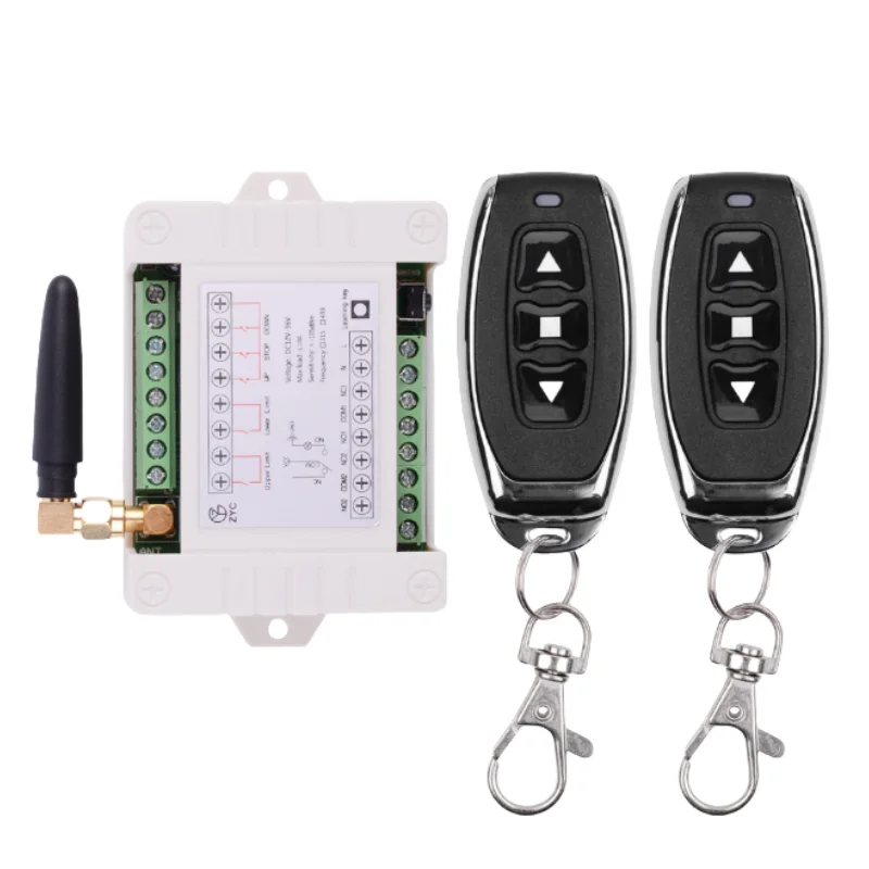 Universal 12V-36V 2-Channel Wireless Motor RF Remote Control Relay Module Switch Receiver Motor Front and Rear Electric Doors