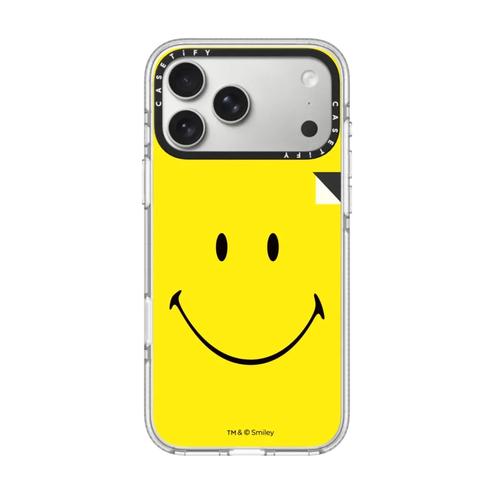 CASETiFY Smiley Series Face Text Stickers Magnetic Drop-proof Case for iPhone 13 14 15 17 16 Pro Max Air Plus Protect Cover view 2