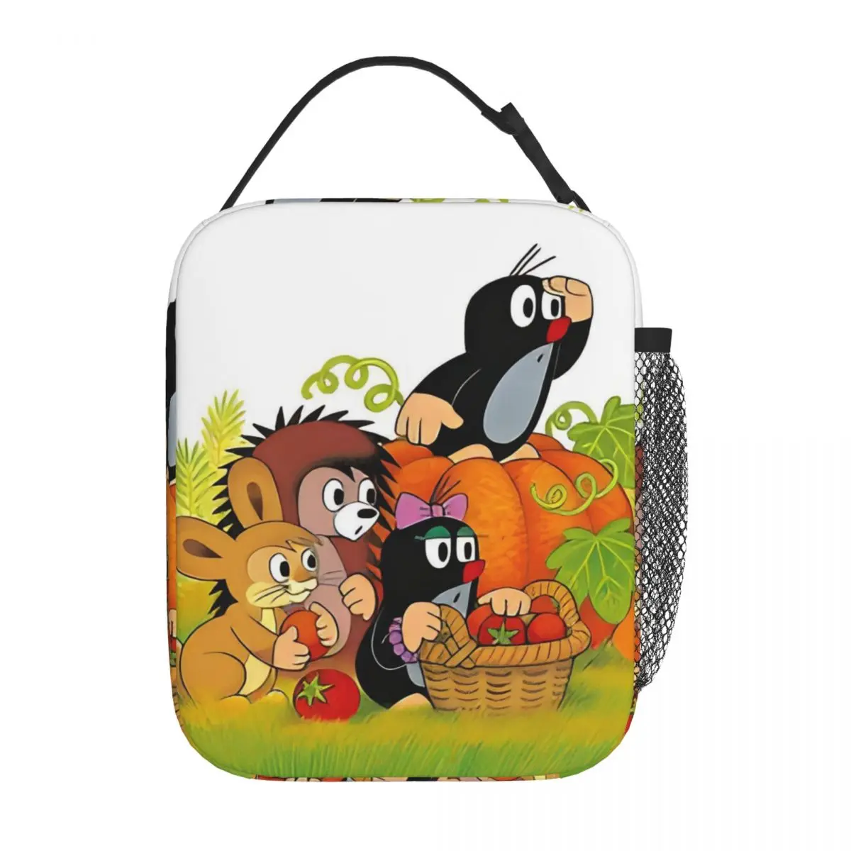 حقيبة غداء معزولة من كارتون ذا ليتل مول، حقيبة حرارية   حاوية وجبة لطيفة ذات سعة عالية، صندوق غداء للرجال والنساء