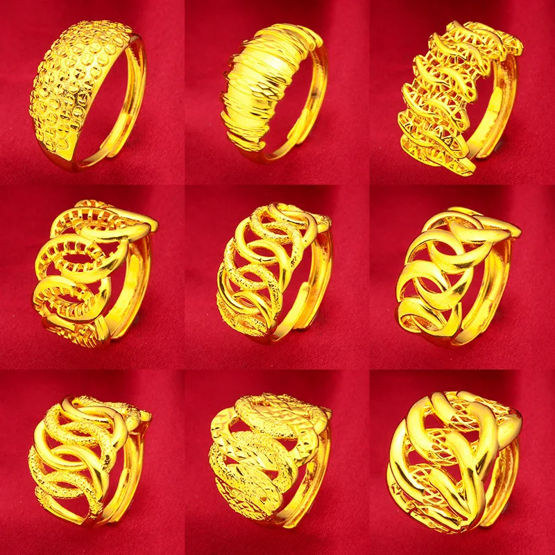 

Традиционное регулируемое кольцо с эмалью | Узоры долотых лоз, матовое золото с градиентной эмалью, классический шарм для романтического выглядя.