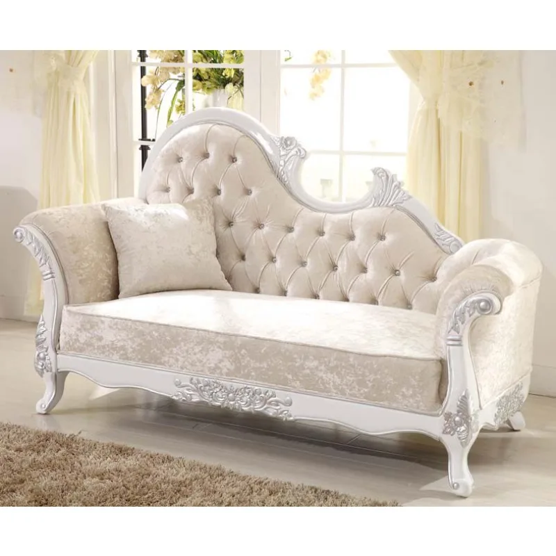 New European sofa chair, sofa matching chaise longue, neoclassical furniture, sofa leisure chair, fabric chaise longue