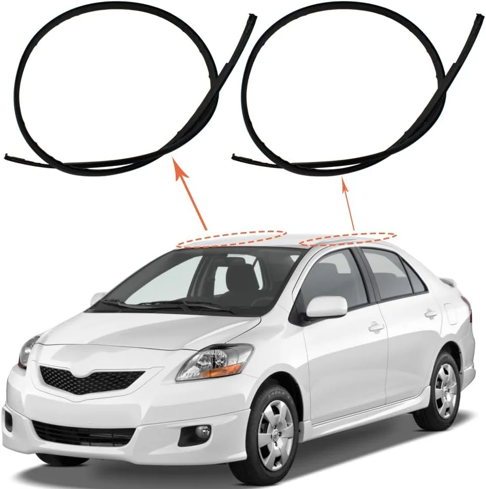 75552 0D100 75551 0D100 7555152160 7555252140 Roof Drip Side Molding Trim For Toyota Yaris Roof Rubber Seal Strip