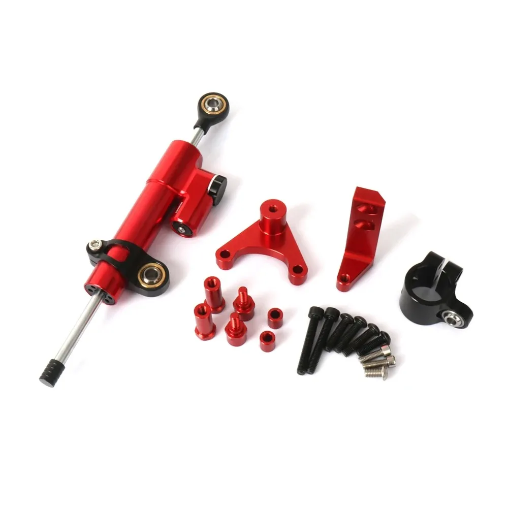Voor Ducati Hypermotard 950SP Fiber Carbon Stuurdemper Stabilizer Motoraccessoires Met Beugel Ondersteuning Kit